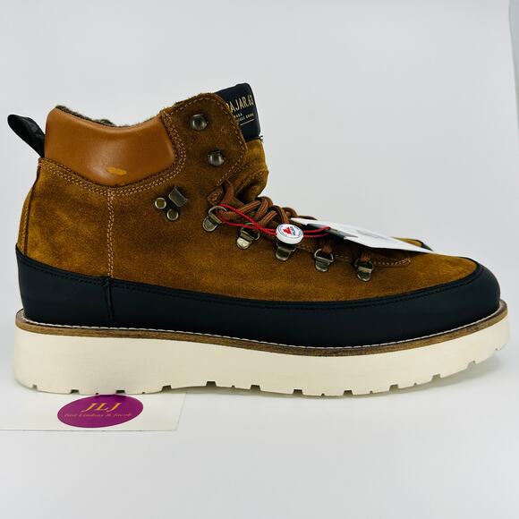 Pajar Men's Yak Cognac Suede Waterproof Lace Up Winter Boots Size 46 EU/ 13 US - Picture 1 of 12